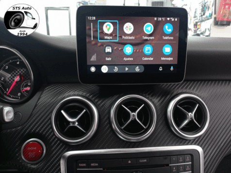 Interface Carplay Android Auto de Mercedes en su pantalla - Madrid